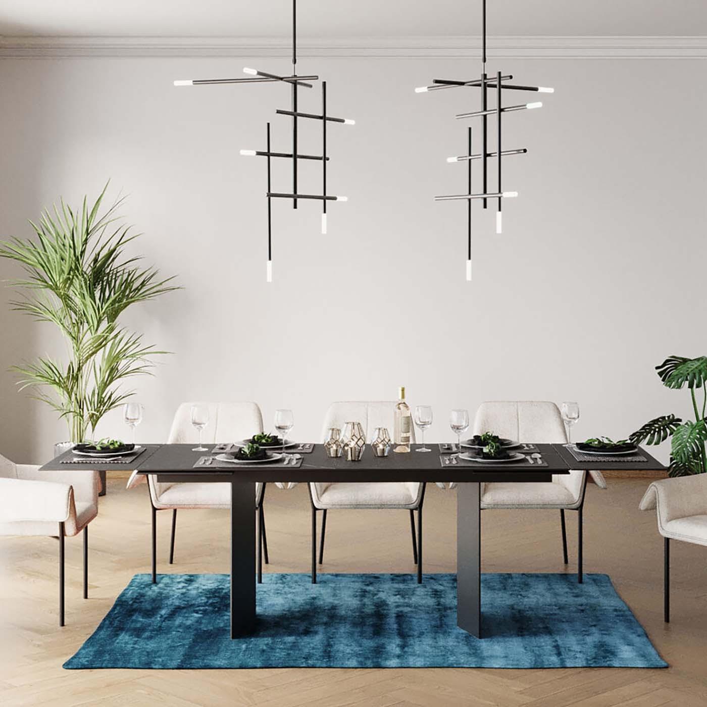 Kare Design Novel Uitschuifbare Eettafel 180x90cm zwart
