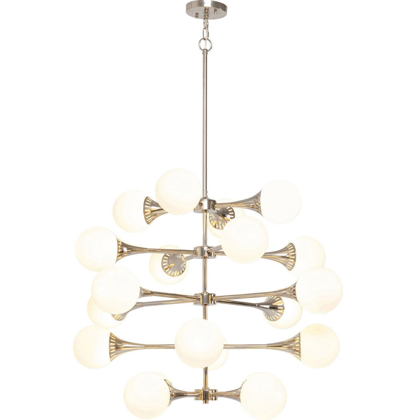 Kare Hanglamp Bulb Fiction 20 Silver Ø102cm