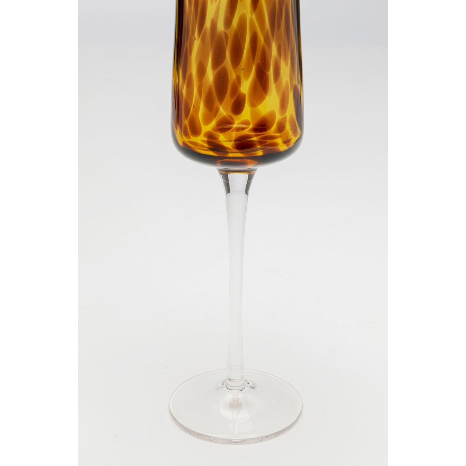 Kare Champagneglas Caramel