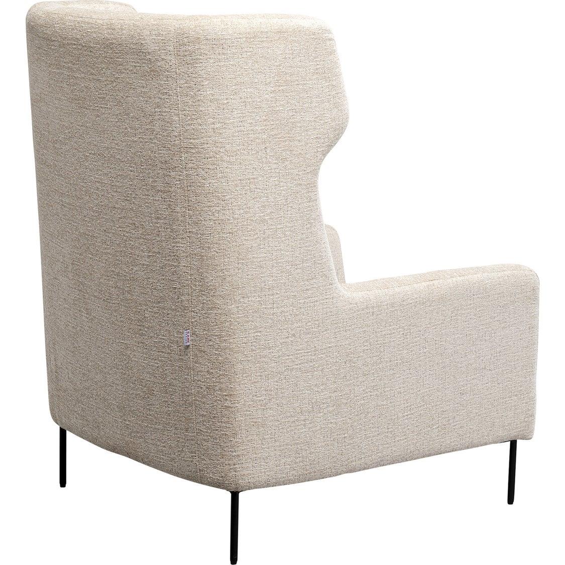 Kare Fauteuil + Hocker Quinn High Beige
