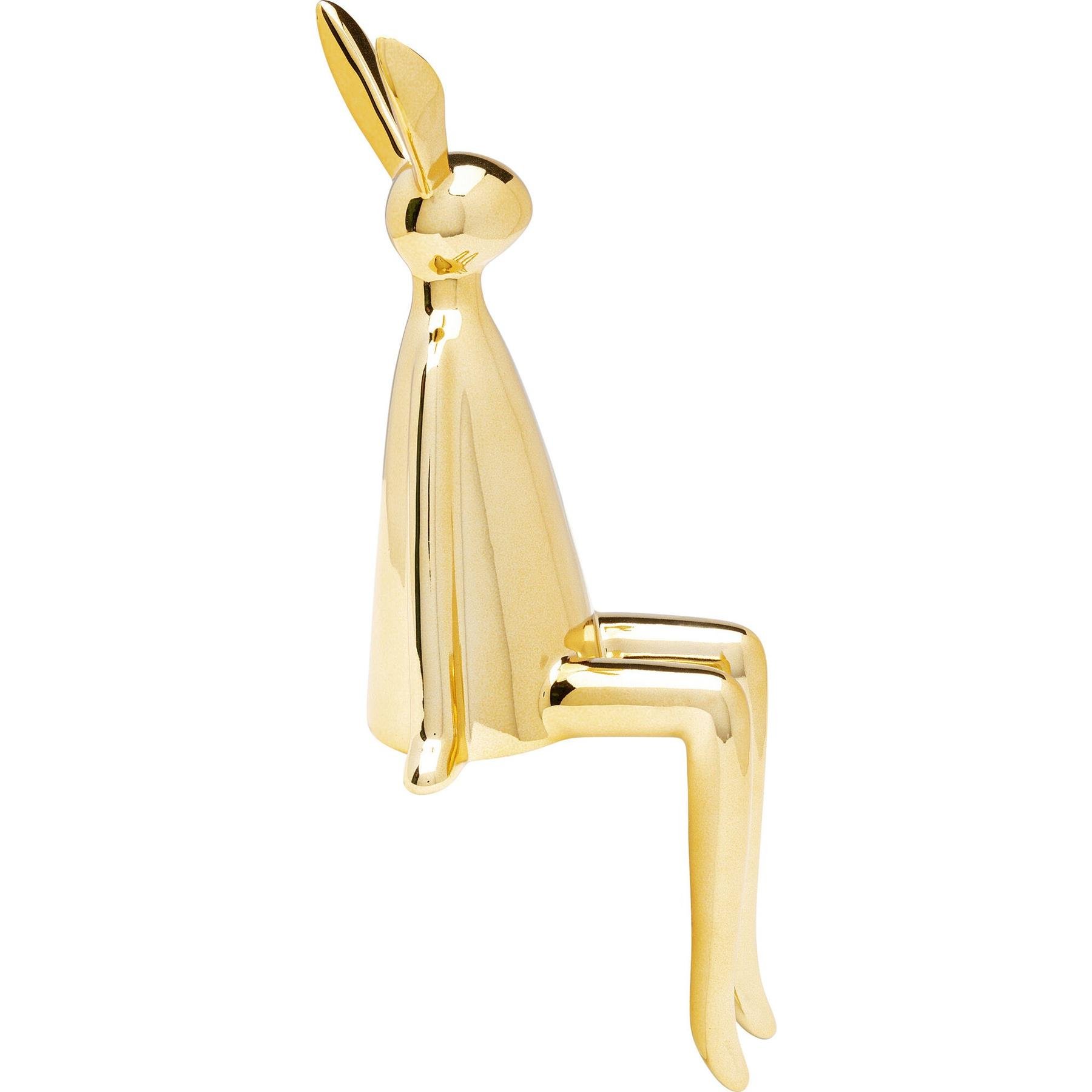 Kare Decofiguur Sitting Rabbit Gold 35cm
