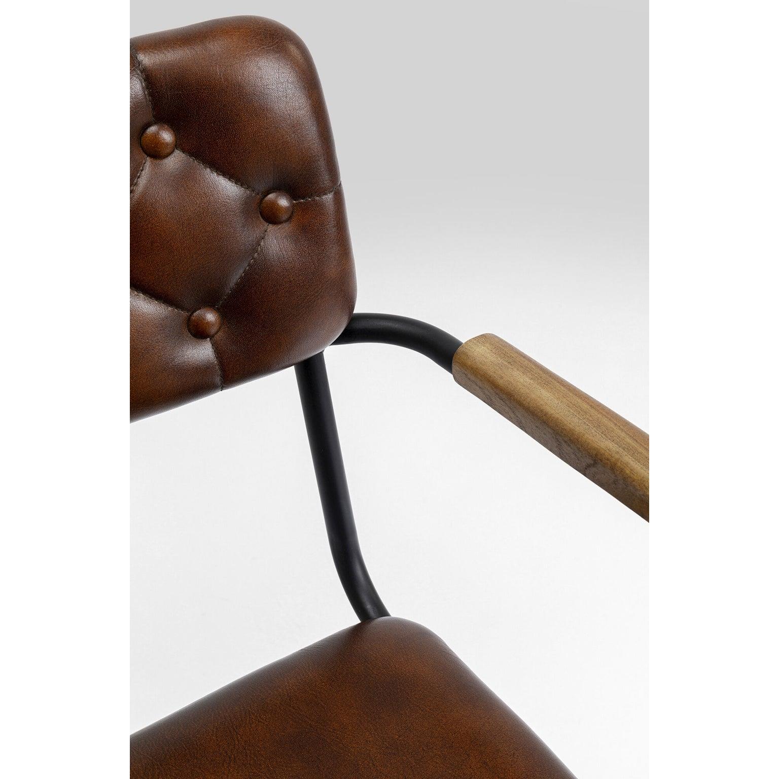 Kare Eetkamerstoel Salsa Leather Brown