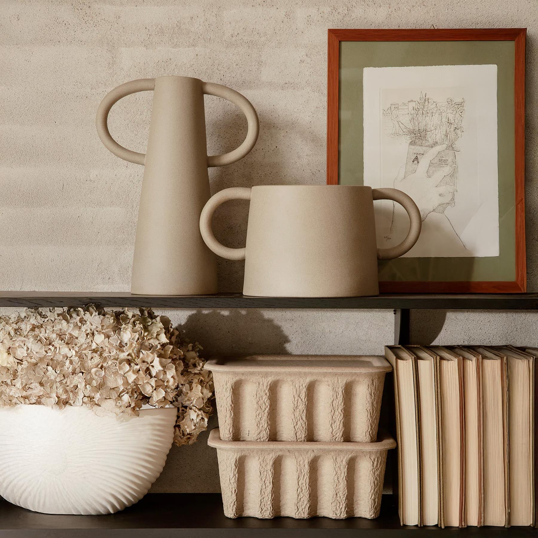ferm LIVING Paper Pulp Opbergdoos S - Set van 2 