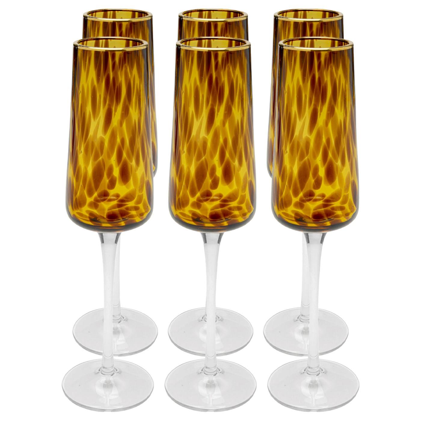 Kare Champagneglas Caramel