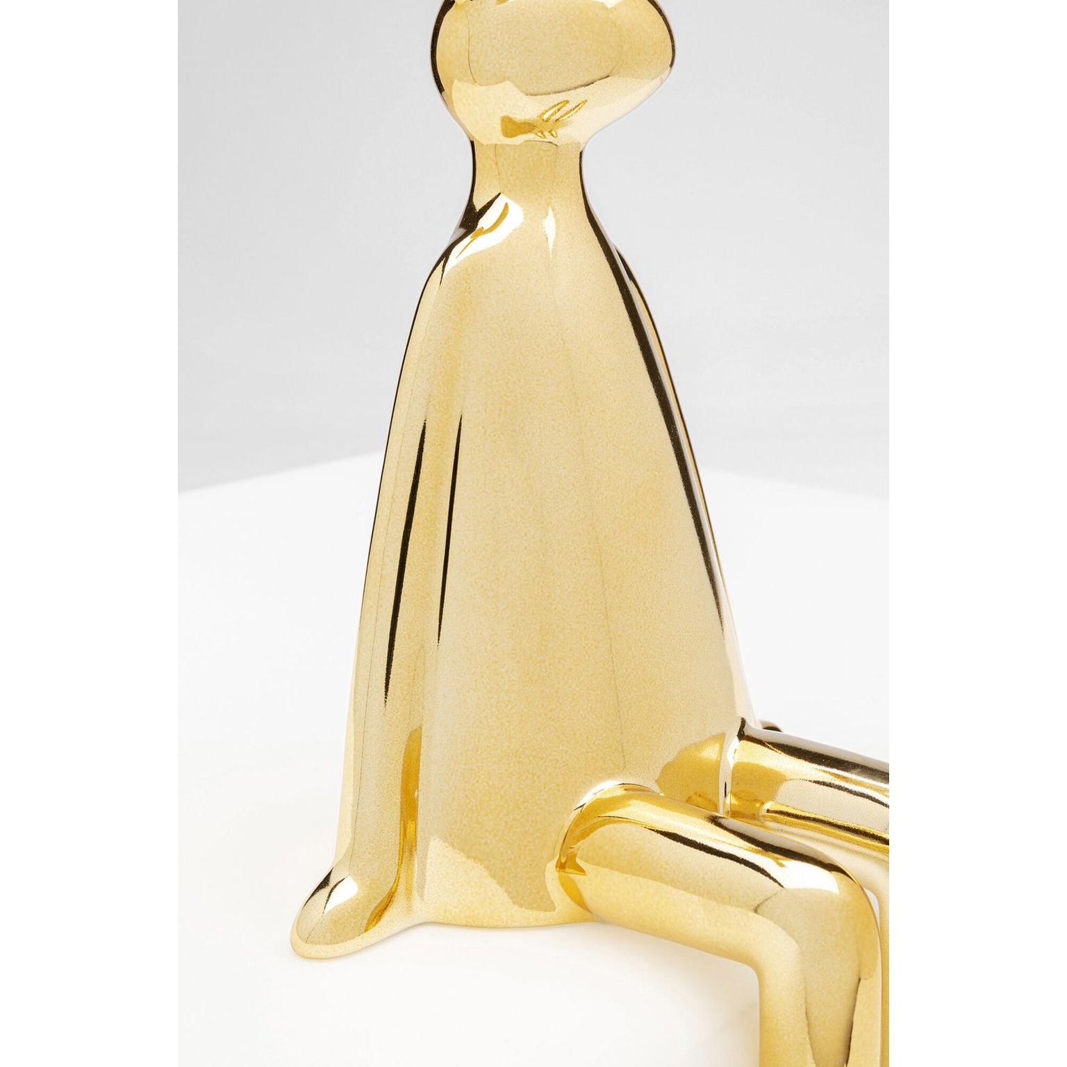 Kare Decofiguur Sitting Rabbit Gold 35cm