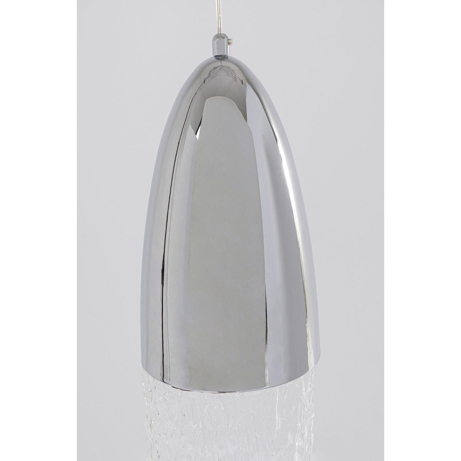 Kare Hanglamp Frozen Chrome Ø17cm