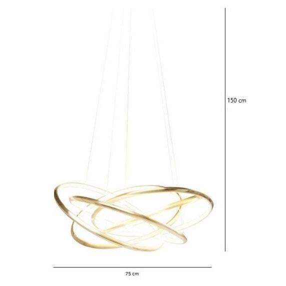 Kare Hanglamp Saturn LED Goud
