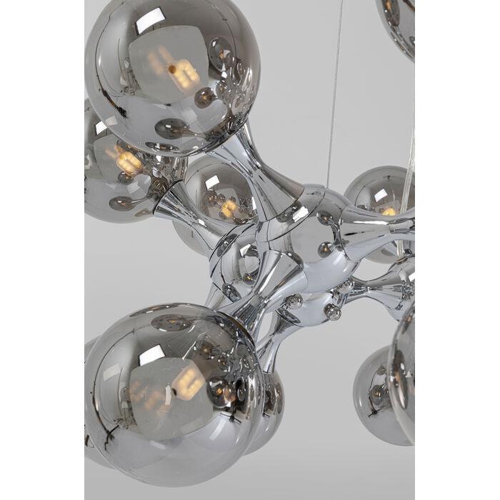 Kare Design Atomic Balls Hanglamp - Chroom|Zilver Glas
