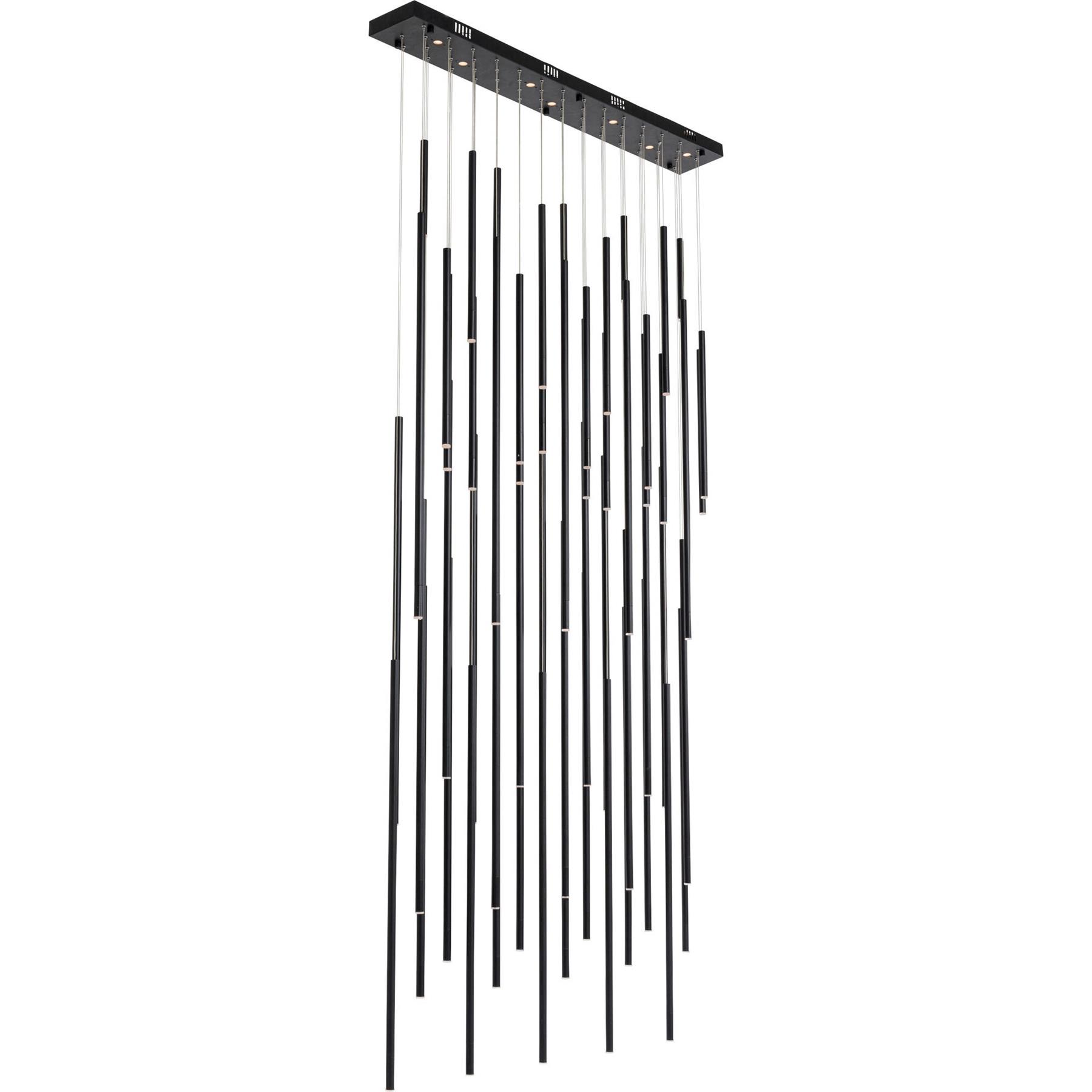Kare Hanglamp Living Vegas Deluxe Black Matt LED