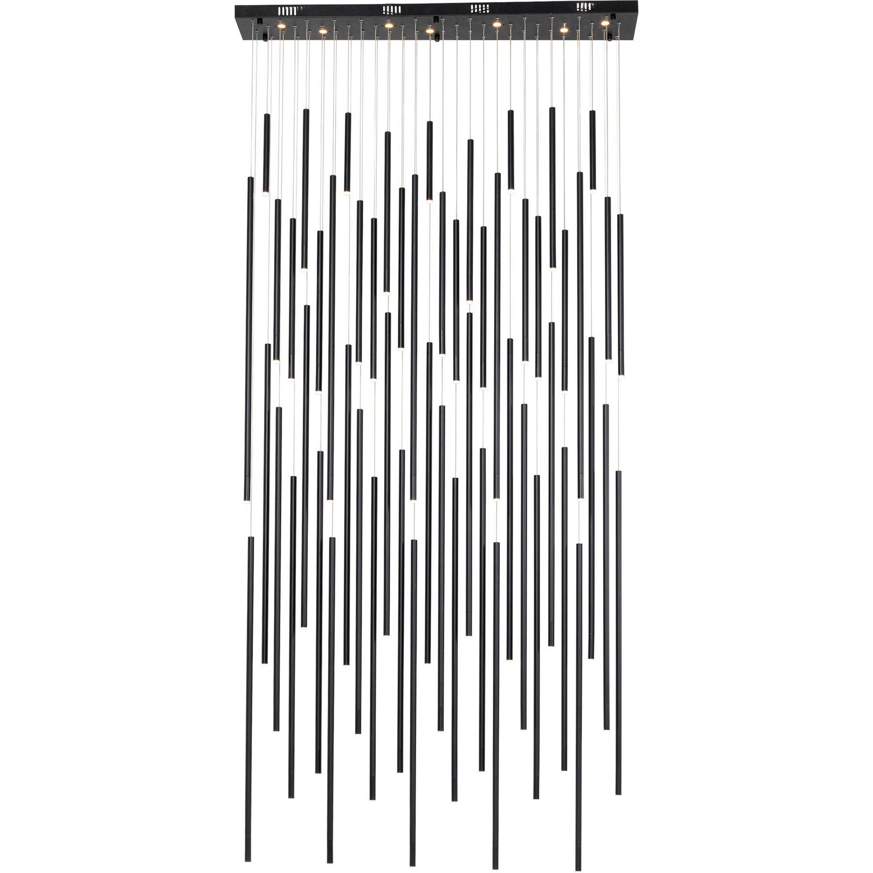 Kare Hanglamp Living Vegas Deluxe Black Matt LED