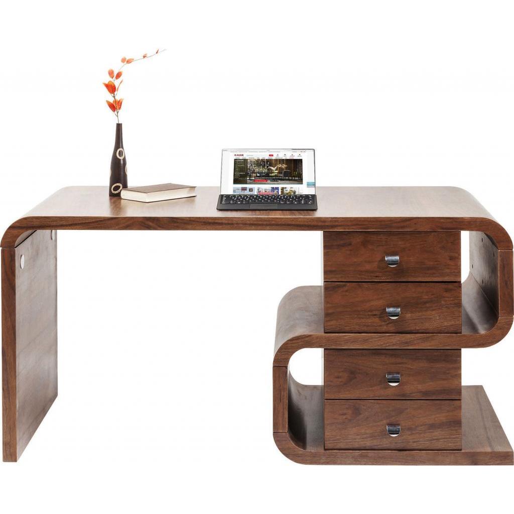 Kare Design Soft Snake Bureau - B150 X D70 X H76 Cm - Walnoot