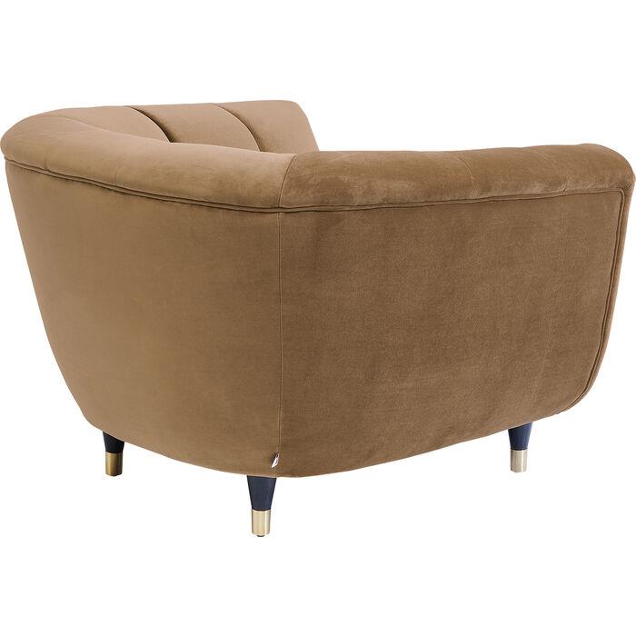 KARE Design Spectra Velvet Fauteuil - Fluweel Bruin