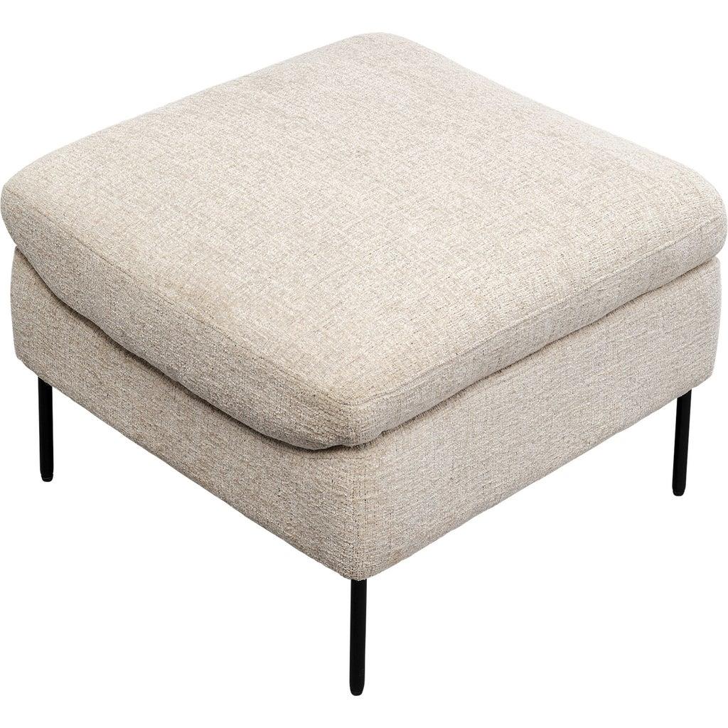 Kare Fauteuil + Hocker Quinn High Beige