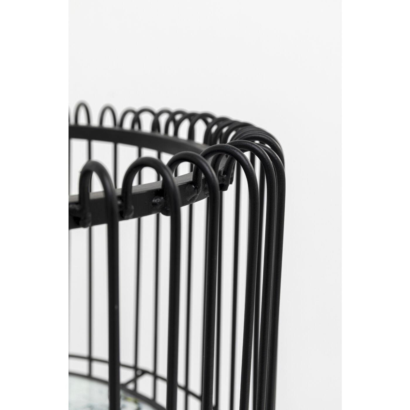 Kare Plantenbak Wire Black 70cm