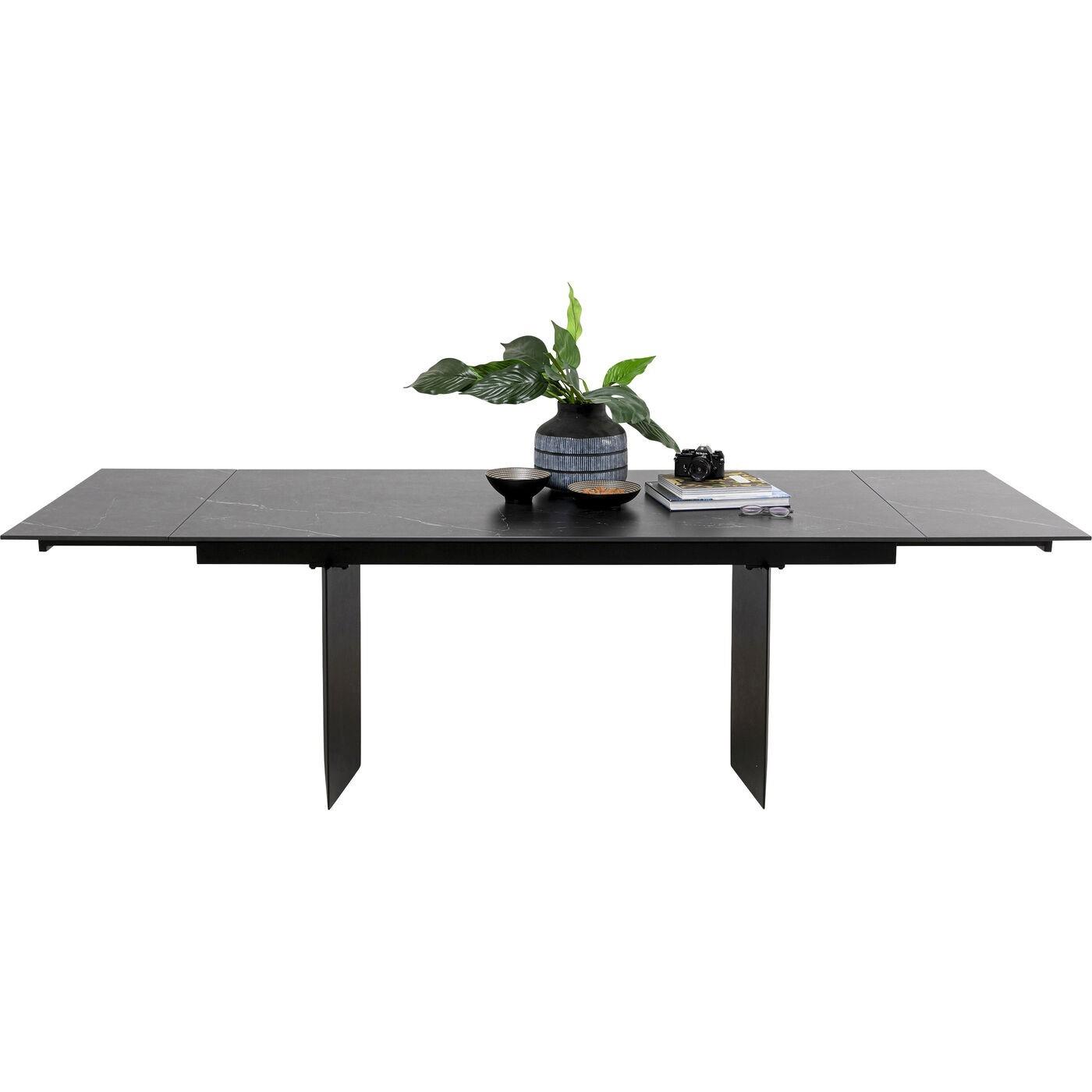 Kare Design Novel Uitschuifbare Eettafel 180x90cm zwart