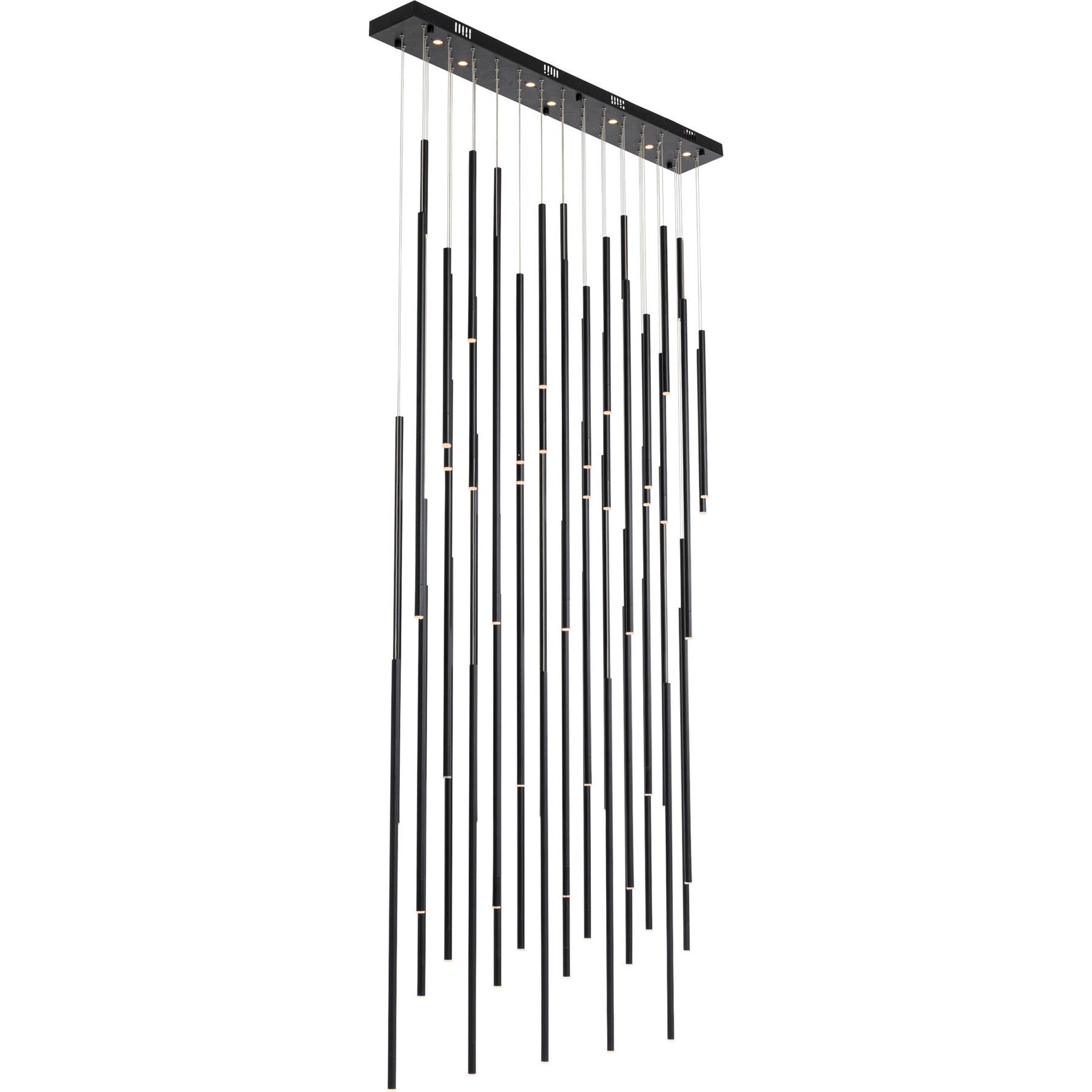 Kare Hanglamp Living Vegas Deluxe Black Matt LED