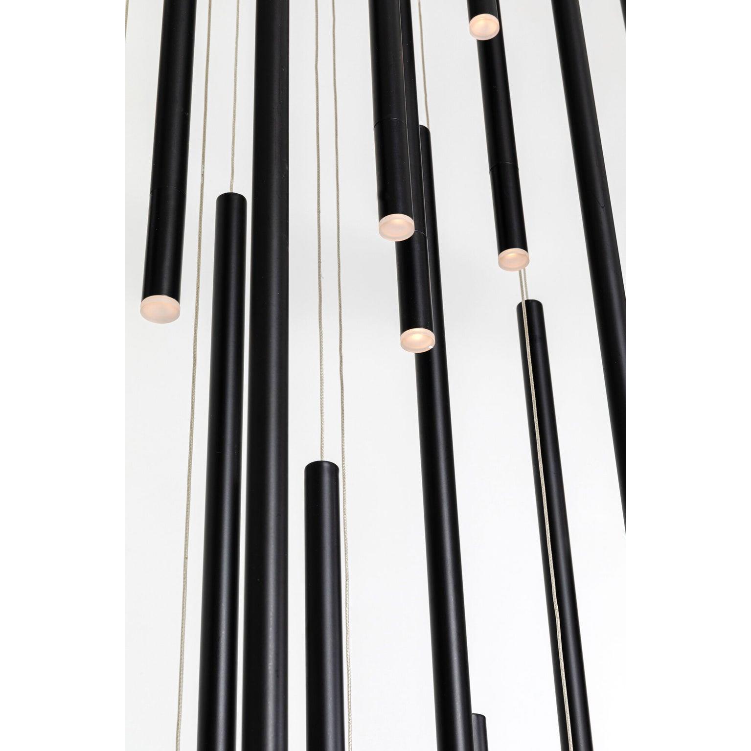 Kare Hanglamp Living Vegas Deluxe Black Matt LED