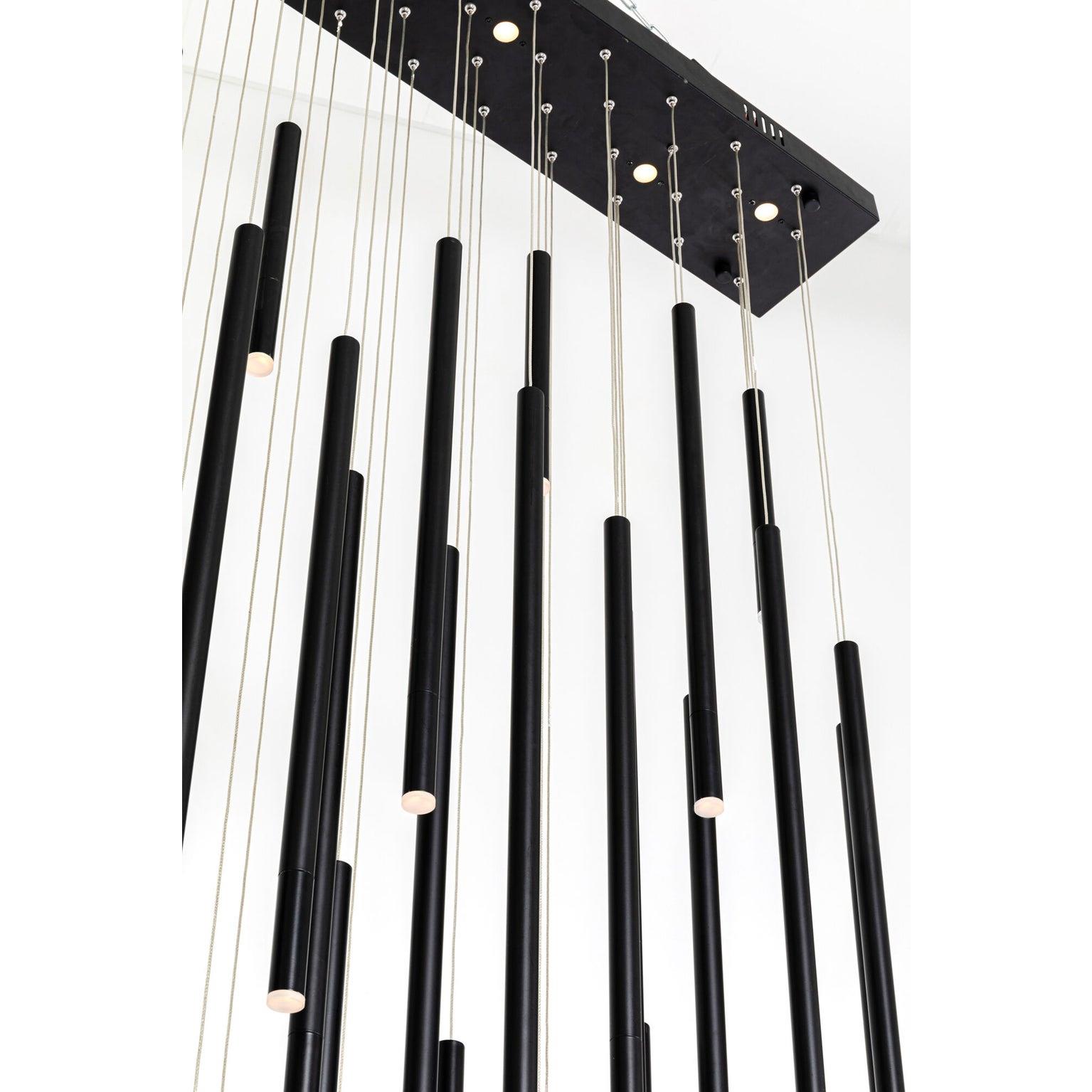 Kare Hanglamp Living Vegas Deluxe Black Matt LED