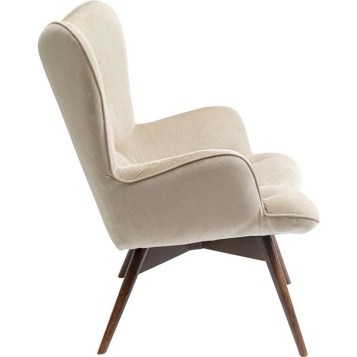 Kare Design Vicky Fauteuil - Fluweel Beige