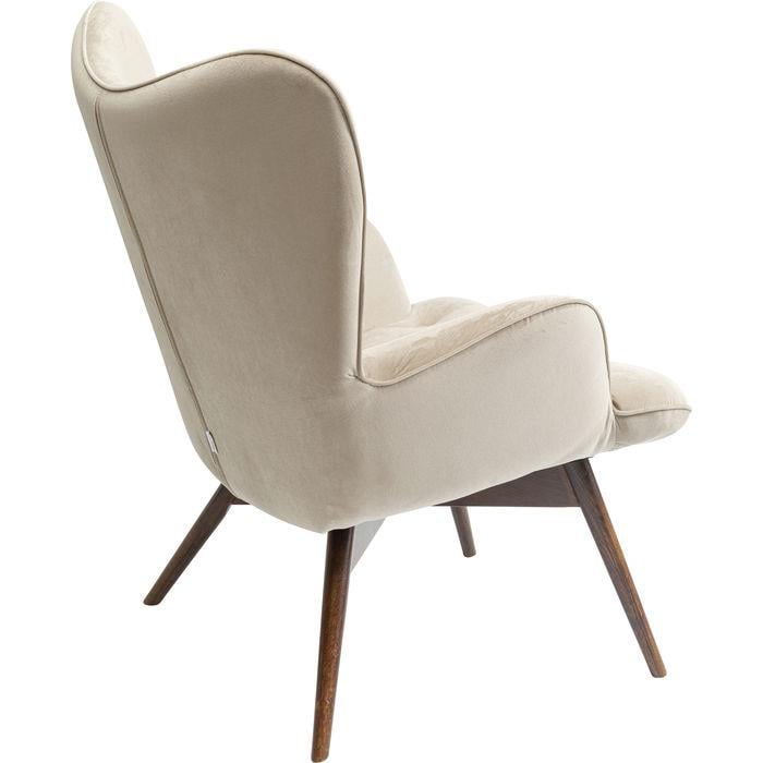Kare Design Vicky Fauteuil - Fluweel Beige