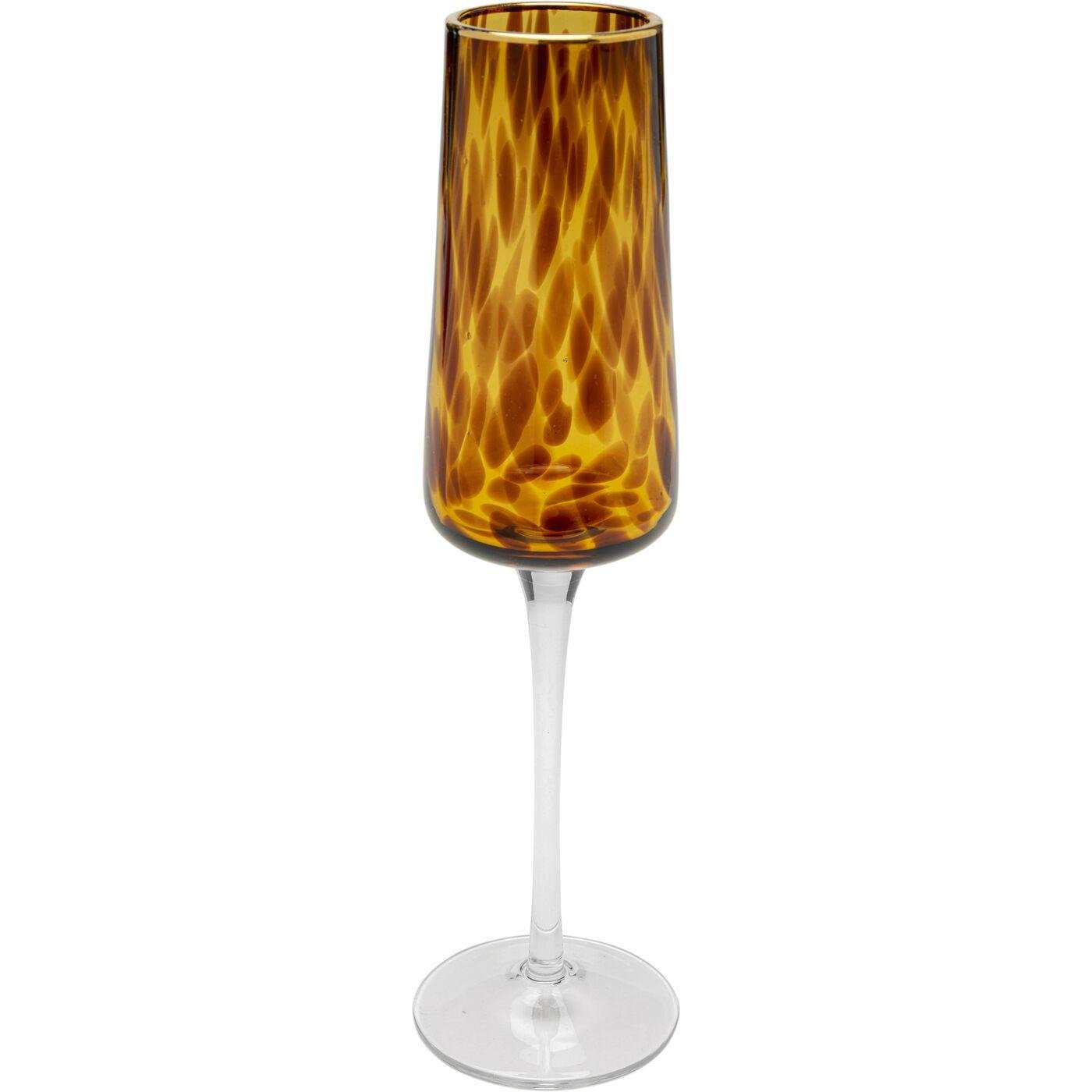 Kare Champagneglas Caramel