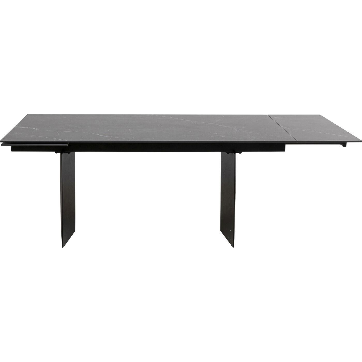 Kare Design Novel Uitschuifbare Eettafel 180x90cm zwart