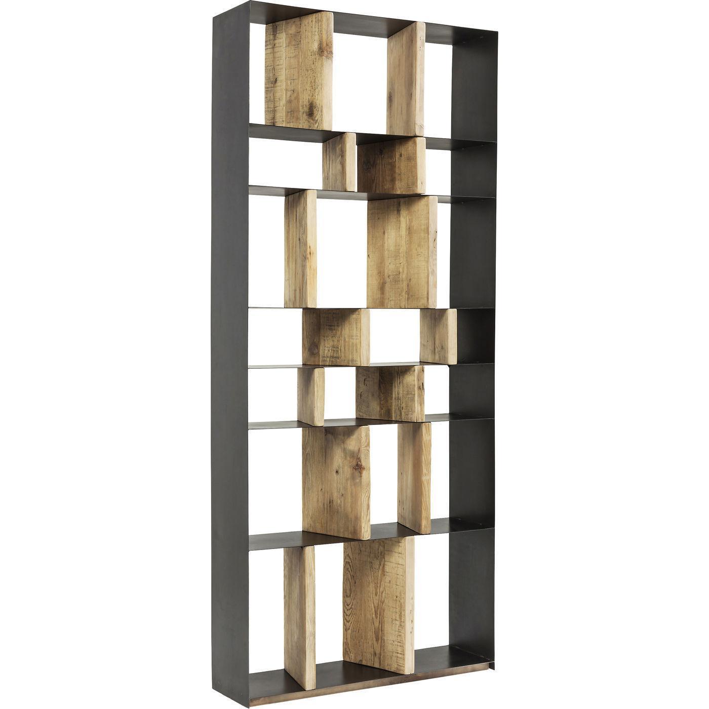 Kare Design - Boekenkast Storm - 100x234 - Zwart Metaal