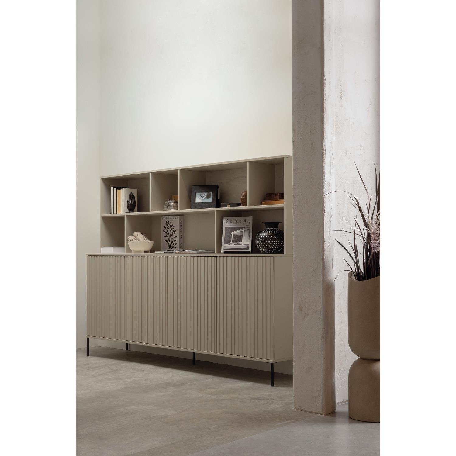WOOOD New Gravure Wandkast - Grenen - Dust - 150x200x44