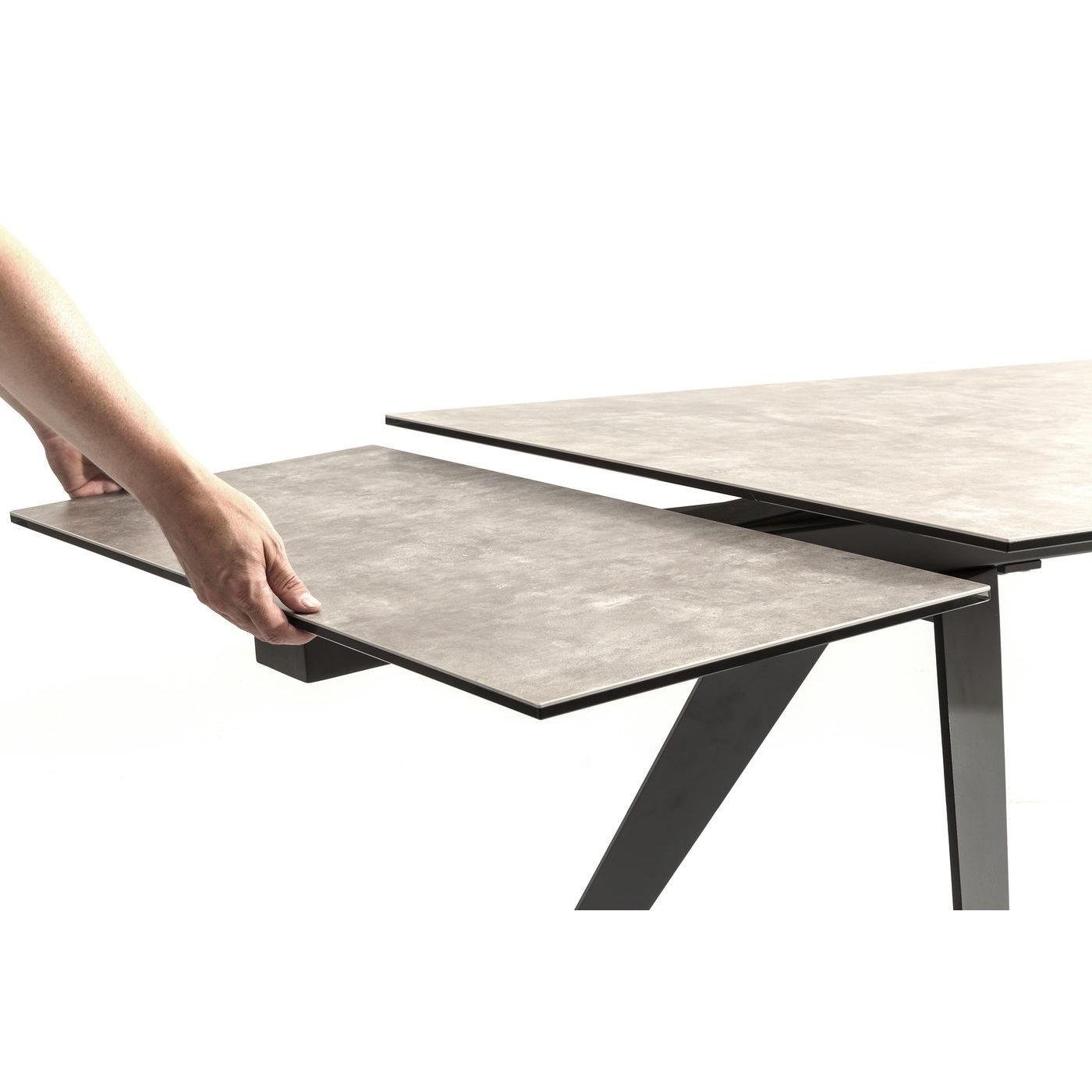 Kare Design Verlengbare Tafel Amsterdam 160|240 Cm - Keramiek Grijs
