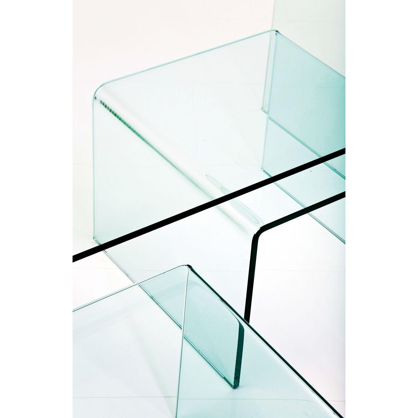 Clear Club Salontafel - Set Van 3 - Helder Glas