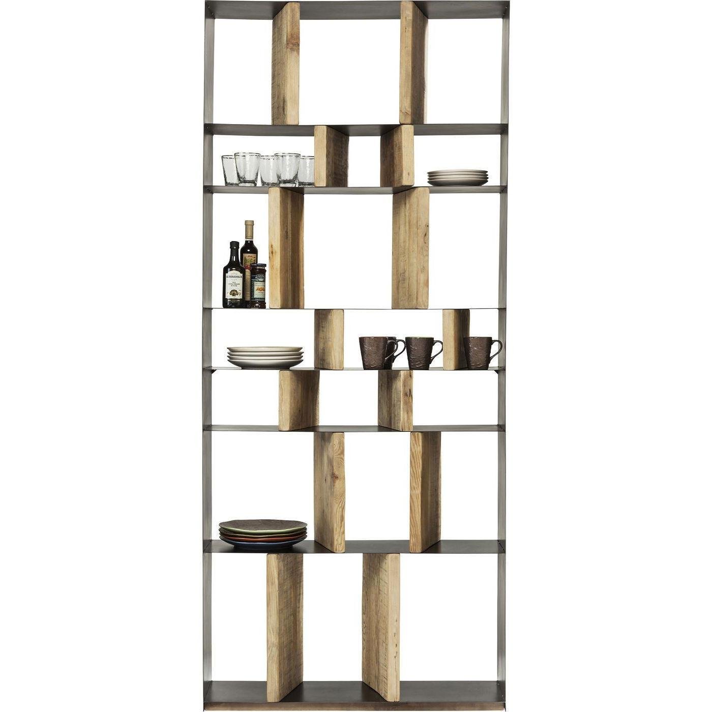 Kare Design - Boekenkast Storm - 100x234 - Zwart Metaal