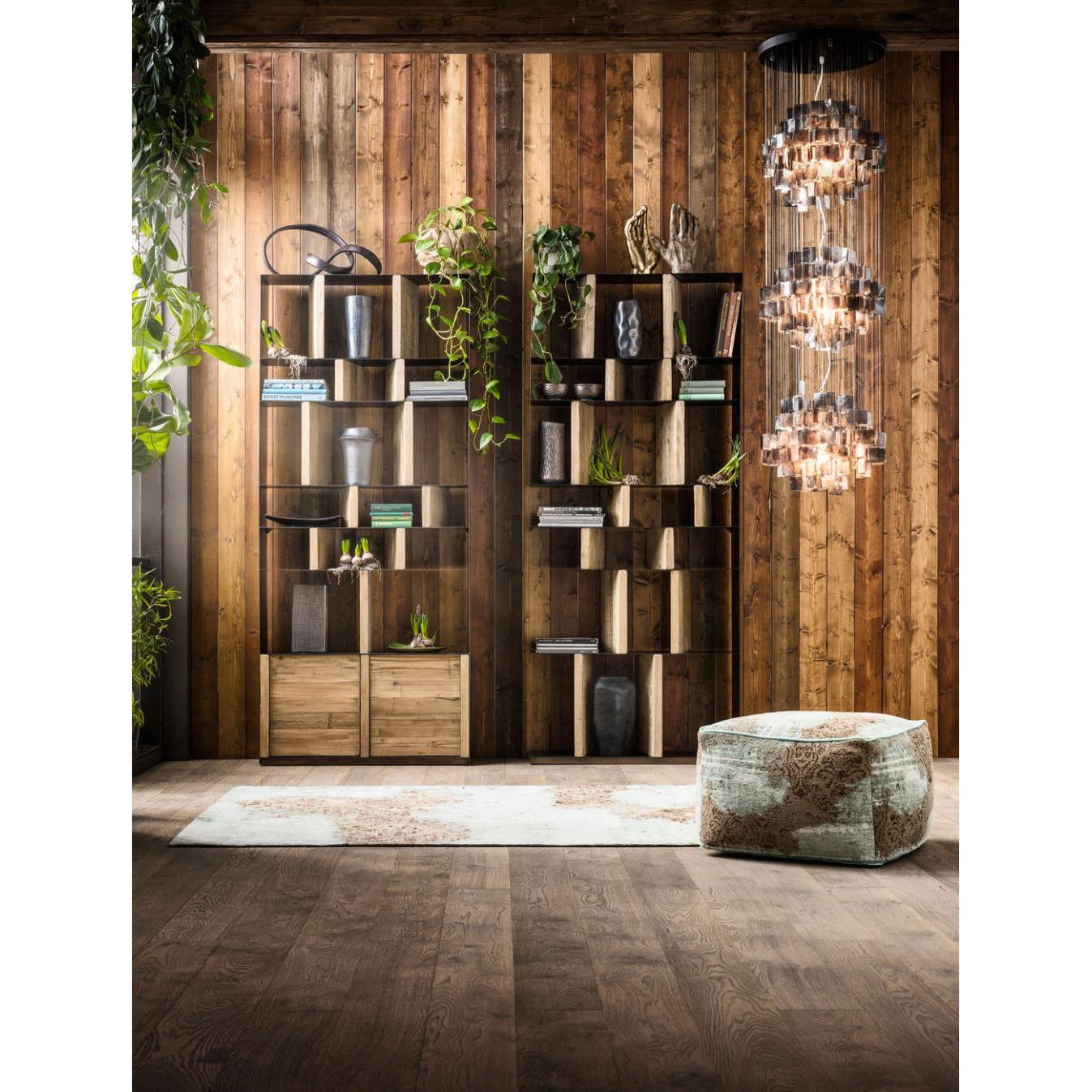 Kare Design - Boekenkast Storm - 100x234 - Zwart Metaal