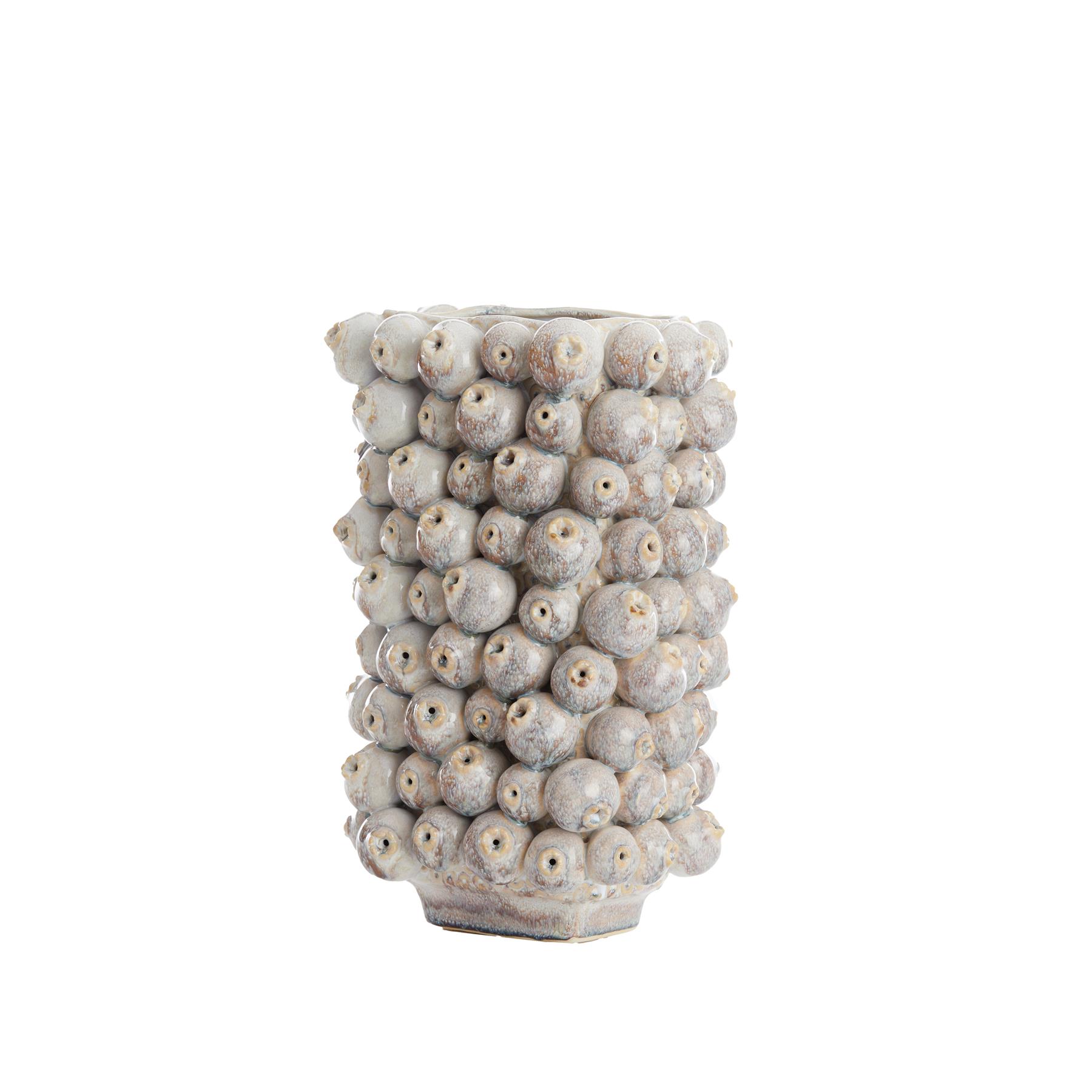Light&living Vaas deco 24,5x18,5x37,5 cm NITALI keramiek zand
