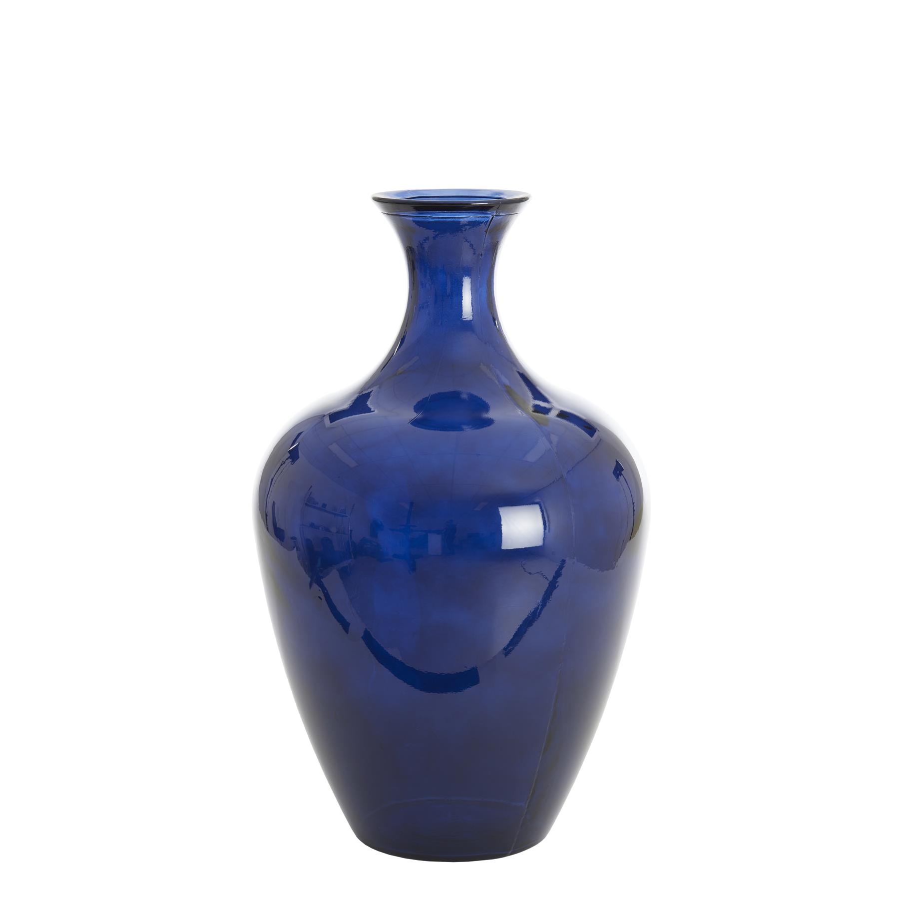Light & Living Light&living Vaas Ø40x65 cm RUBRA glas glans blauw