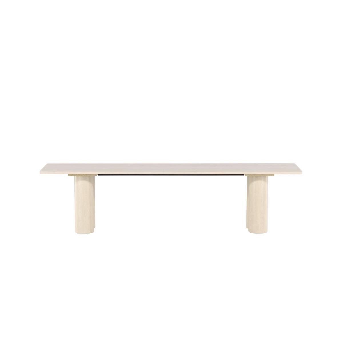 Svea - Rova eetkamerbank - 180 cm - whitewash