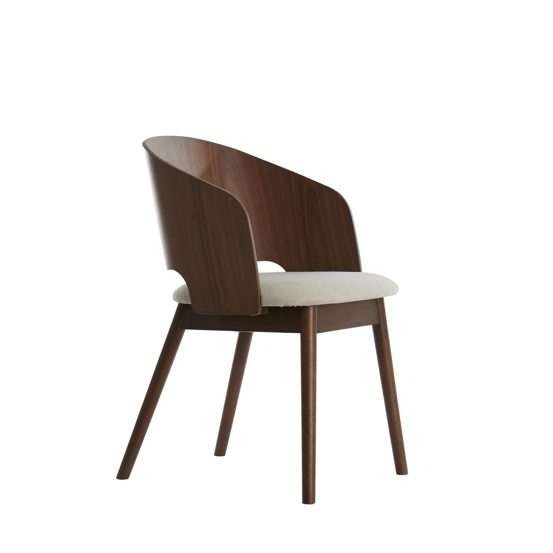 Light&living Eetkamerstoel 56x49x79 cm NIEBLA hout bruin+beige