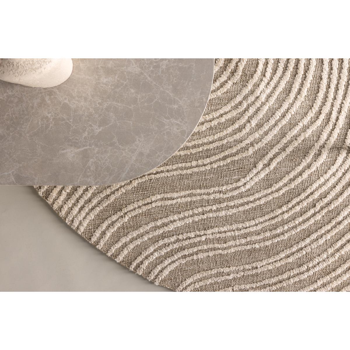 Svea - Alba ronde vloerkleed - ø200 cm - beige