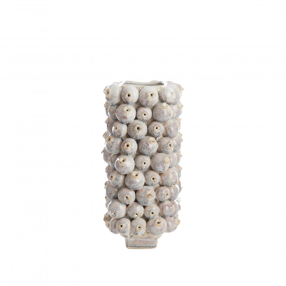 Light&living Vaas deco 24,5x18,5x37,5 cm NITALI keramiek zand