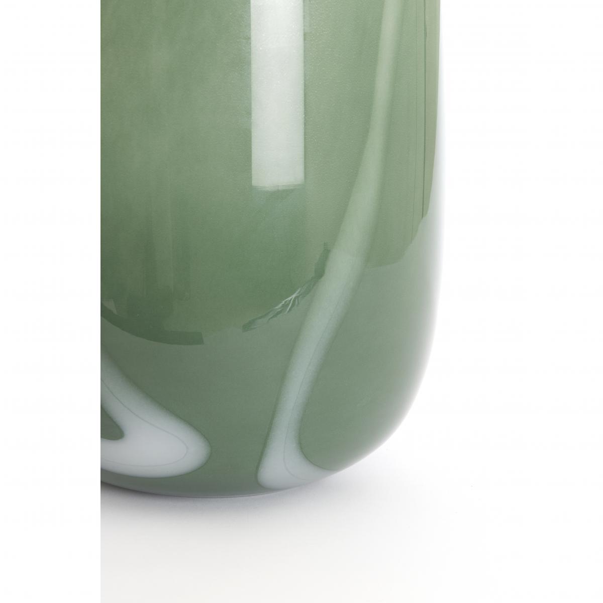 Light & Living Light&living Vaas Ø34x50 cm KOBALA glas groen-crème