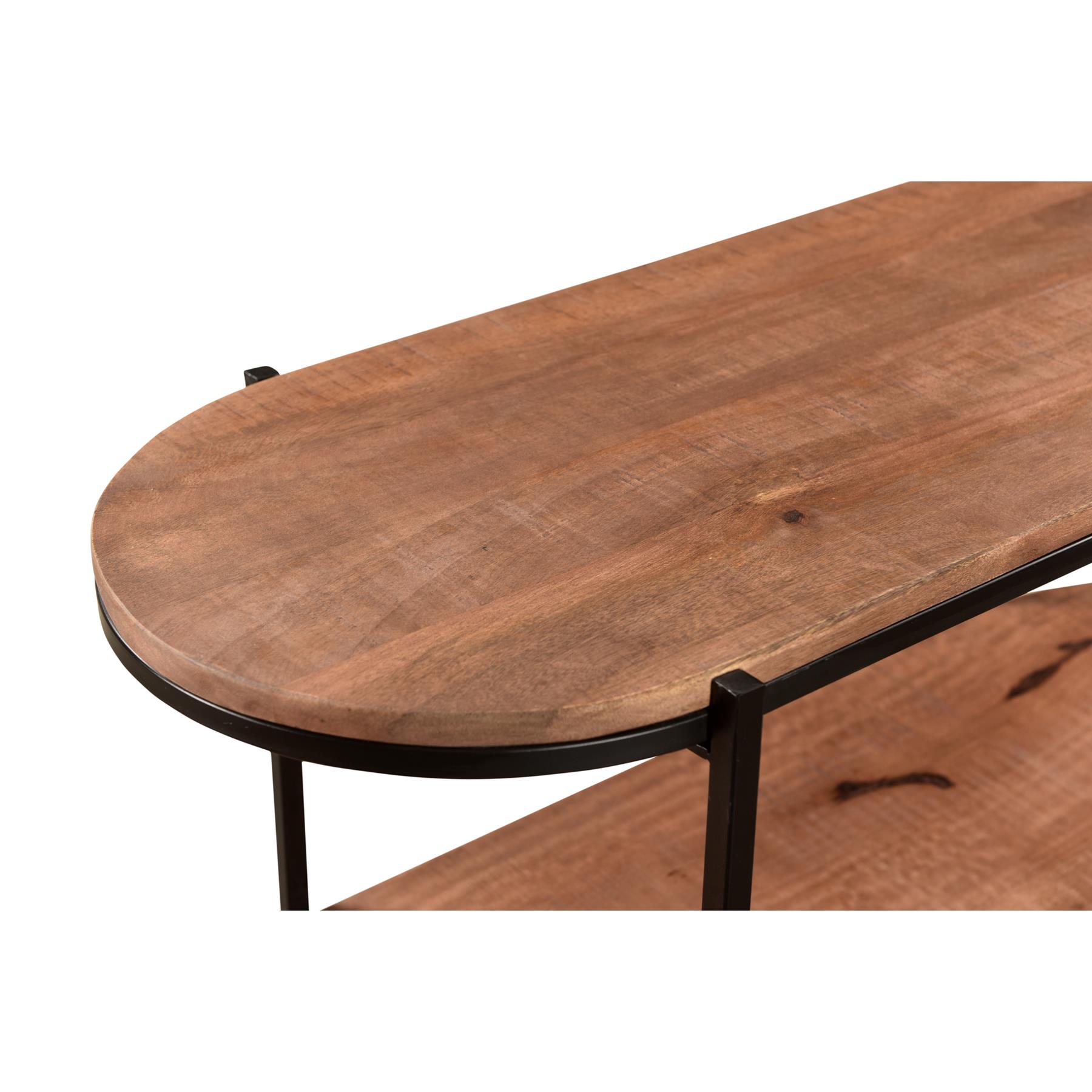 Brix - Kabinetkast Milou - 90x140cm - Mangohout en Gecoat Staal