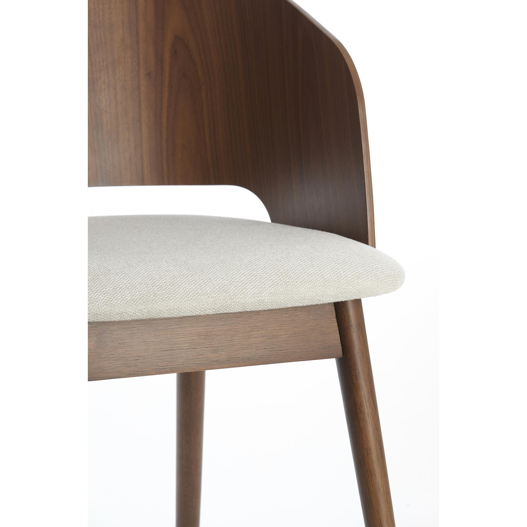 Light&living Eetkamerstoel 56x49x79 cm NIEBLA hout bruin+beige