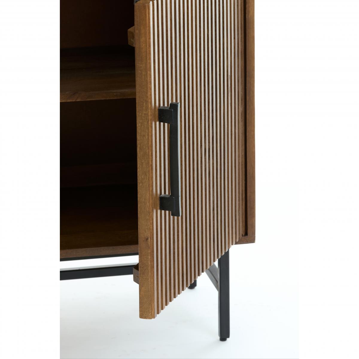 Light&living Kast 100x40x180 cm DUBAKU hout donker bruin