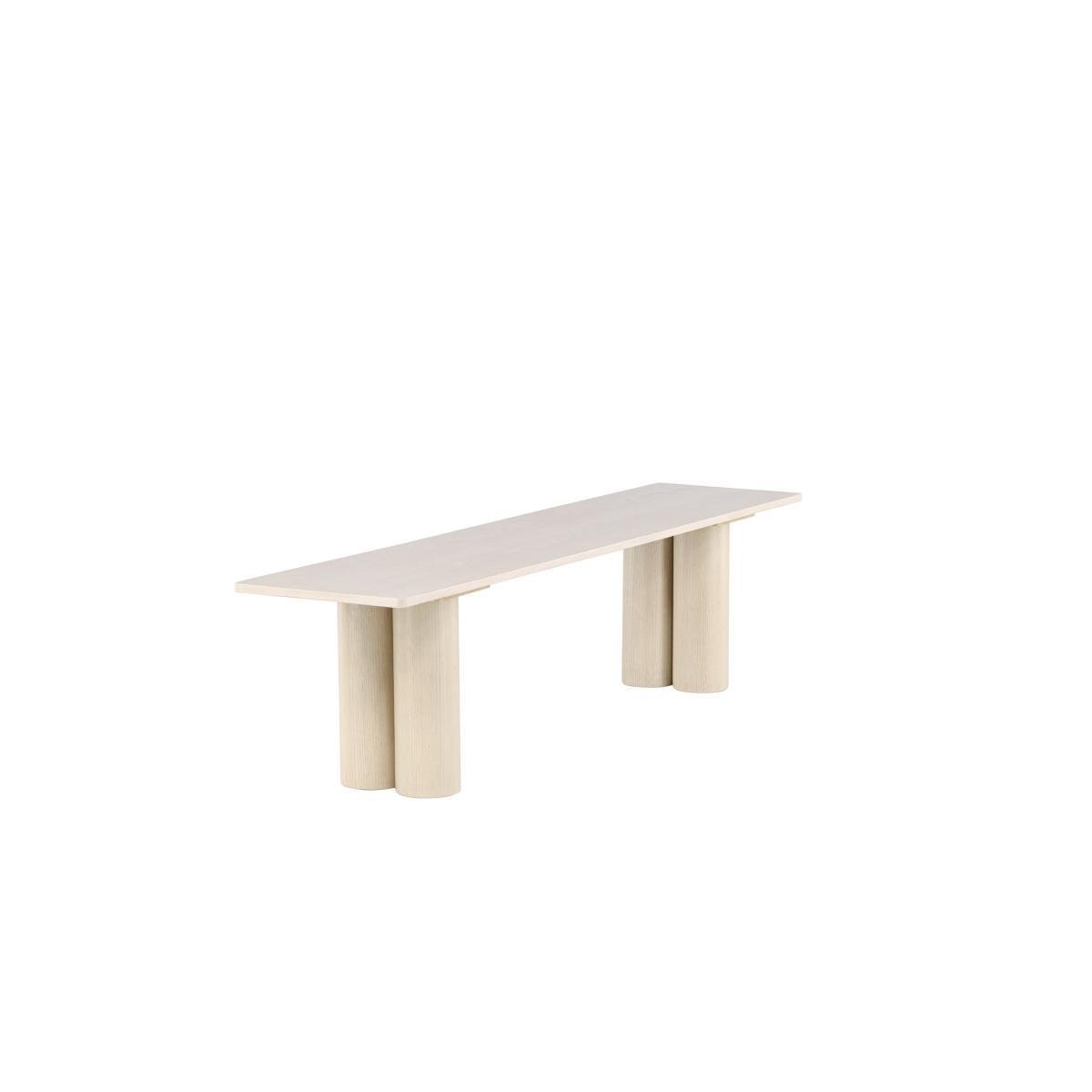Svea - Rova eetkamerbank - 180 cm - whitewash