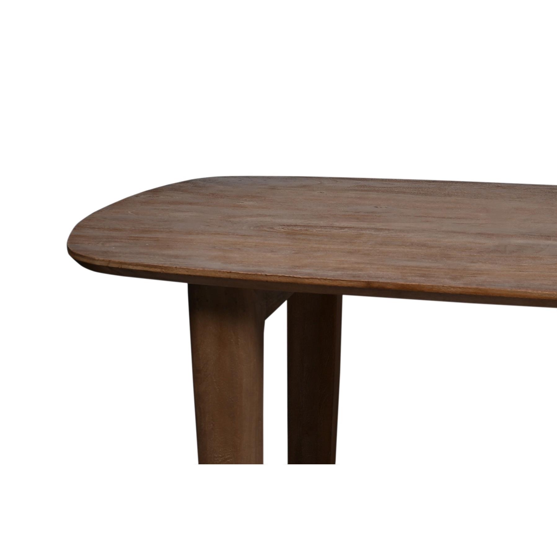 Livingfurn - Eetkamertafel Cortez - Bruin - Mangohout - 270 cm