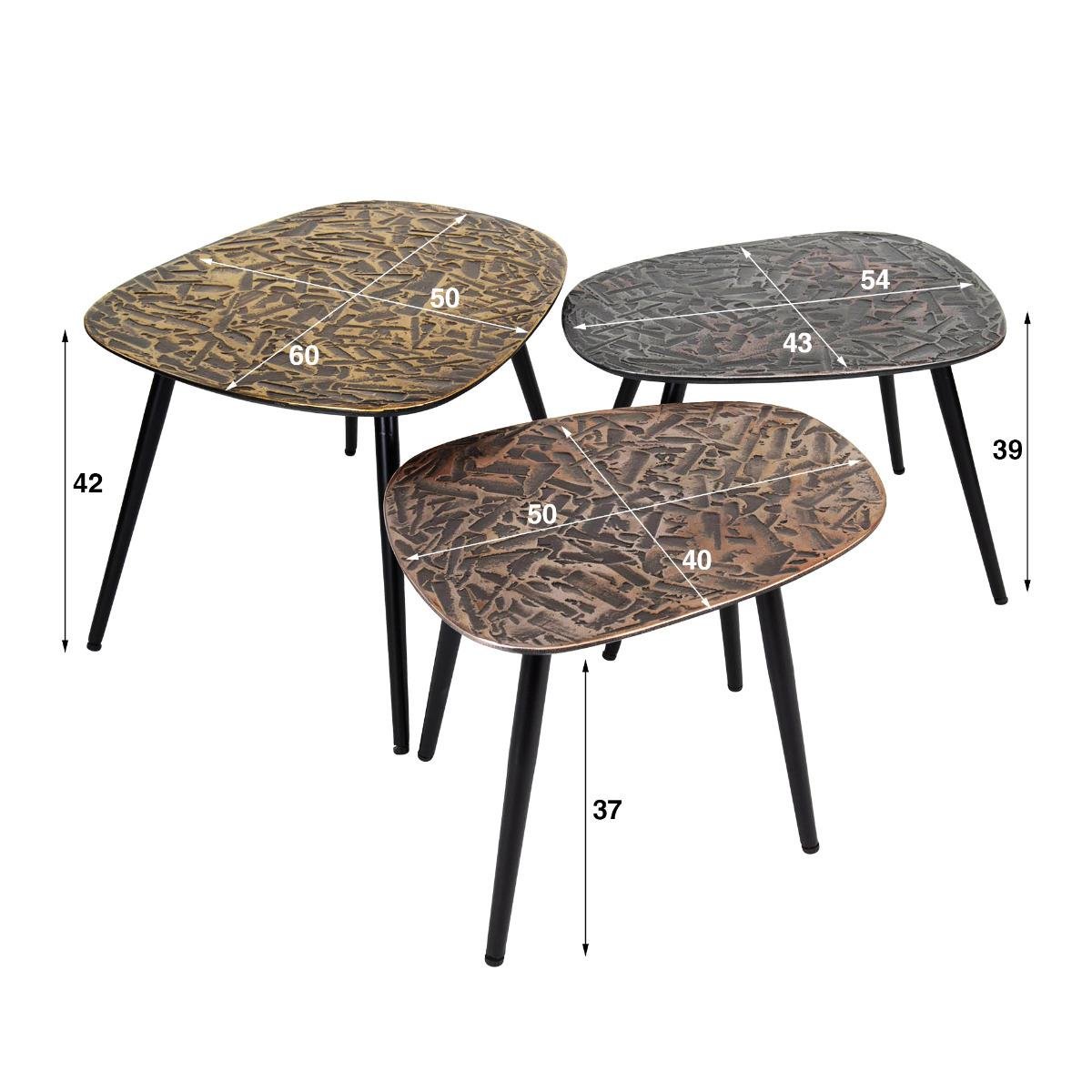 Fraaai Cedric organische salontafels - set van 3
