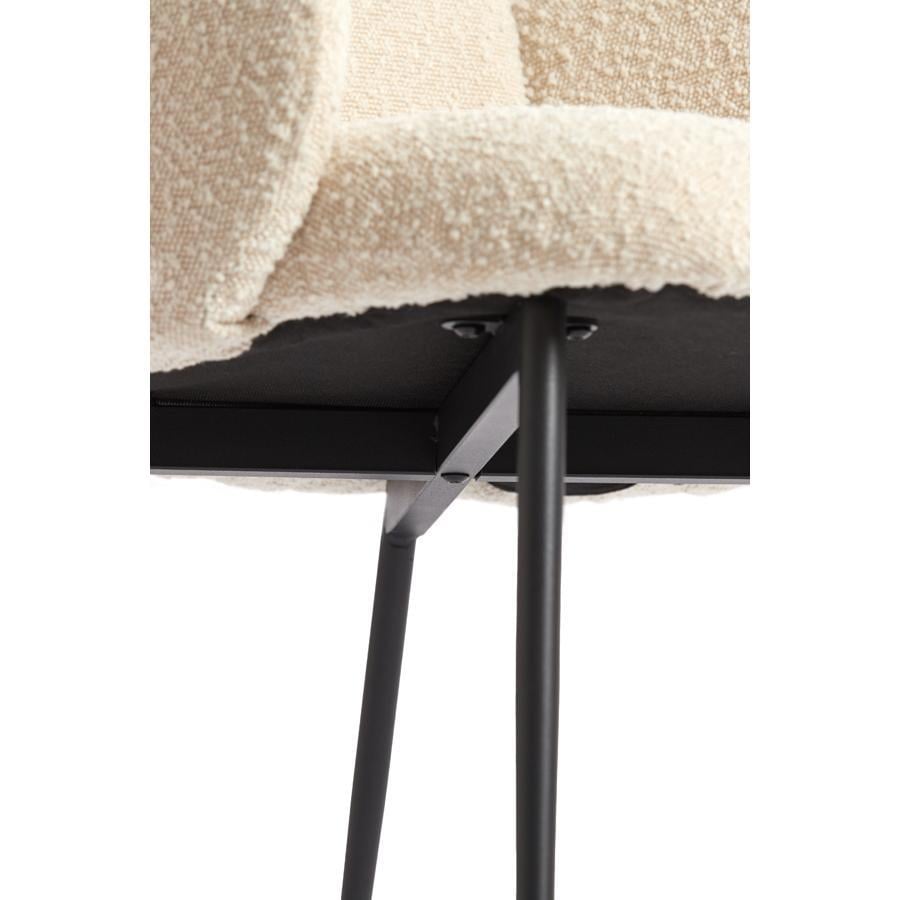 Light&living Eetkamerstoel 62x59x86 cm CHIBA crème+zwart