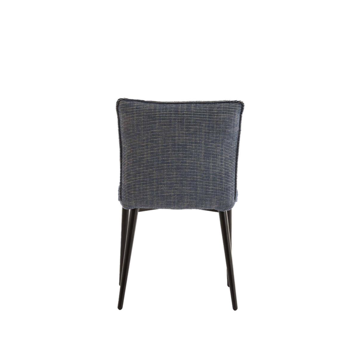 Light & Living Vadeni eetkamerstoel - blauw-wit+zwart