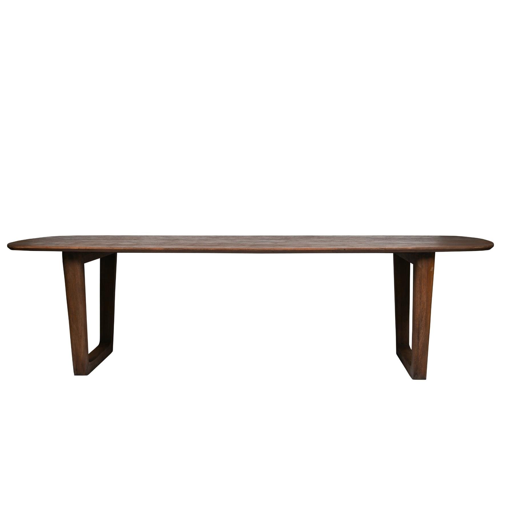 Livingfurn - Eetkamertafel Cortez - Bruin - Mangohout - 270 cm