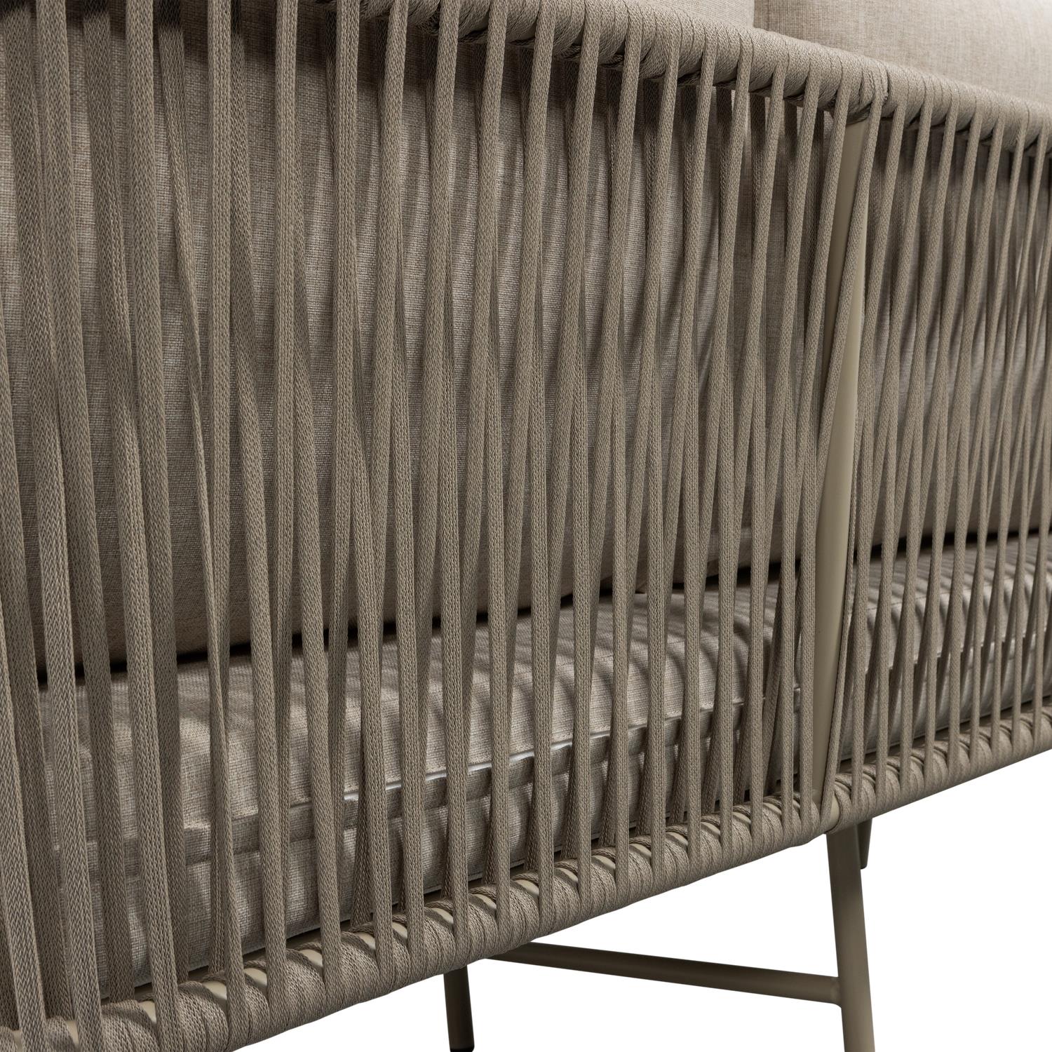 WOOOD Claunk Loungeset - Metaal - Zand|Taupe - 69x180x180