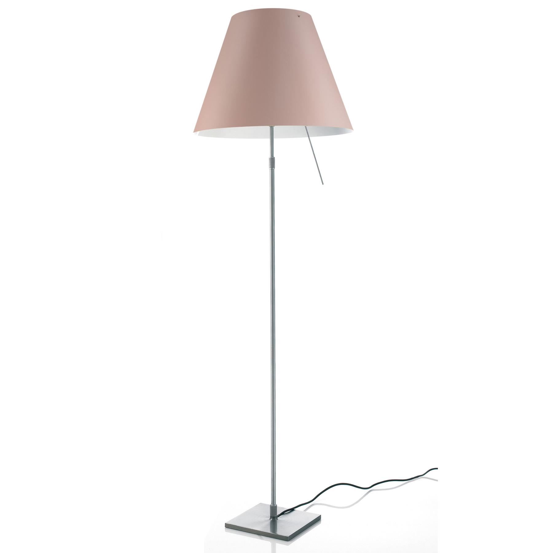 Luceplan Costanza vloerlamp telescopisch met dimmer aluminium|Soft